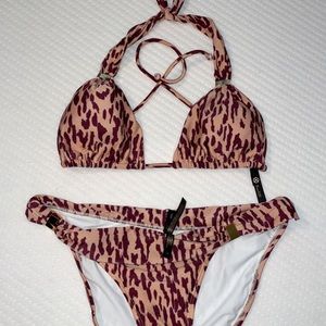 VIX Paula Hermanny nude- burgundy bikini